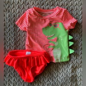 Dino with Doughnuts Swimsuit from Carters in 6M